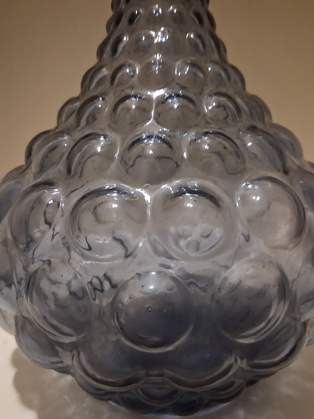 Vintage Empoli Italian "Genie Bottle" Hobnail Vase - Picture 5 of 11